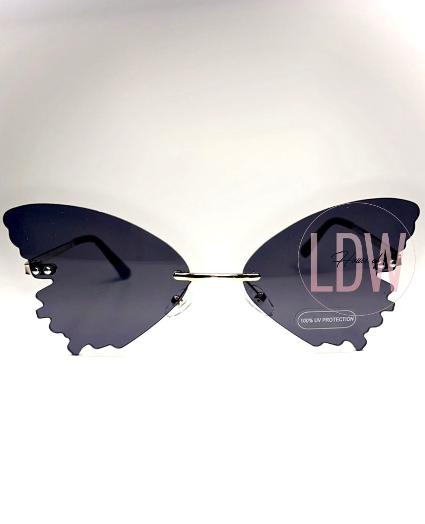 Butterfly Shades Black Apparel & Accessories